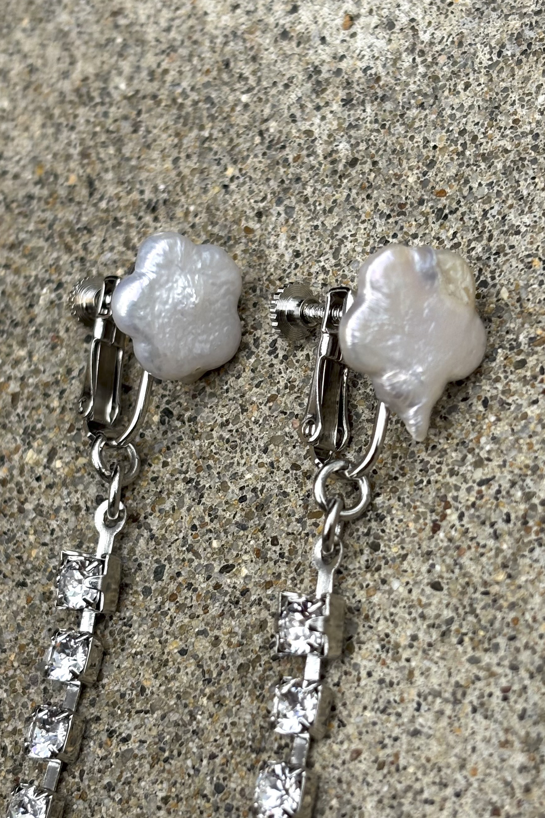 ミキスケ&ハニー　honey styleペンシル HONEY MI HONEY 】shell stone long pierce＆earing HONEY.MALL