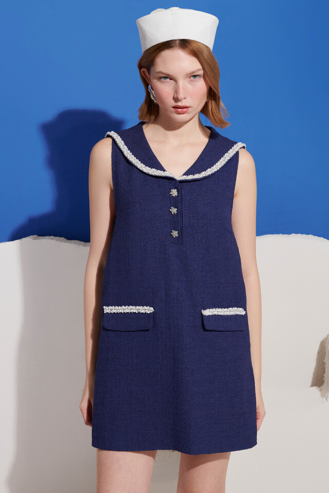 【sister jane】Breeze Tweed Sailor Dress