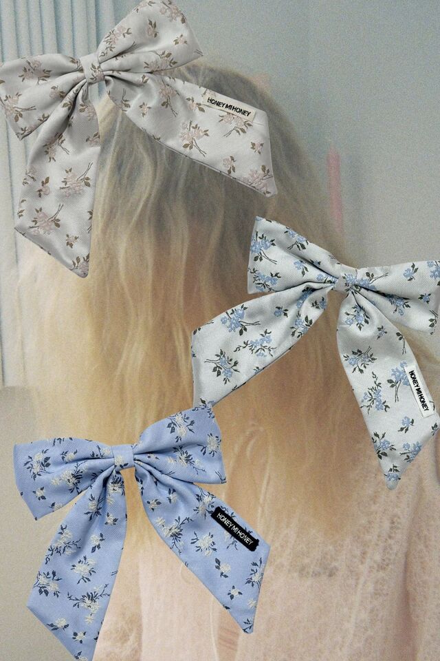 【HONEY MI HONEY】floral jacquard bijou ribbon valletta