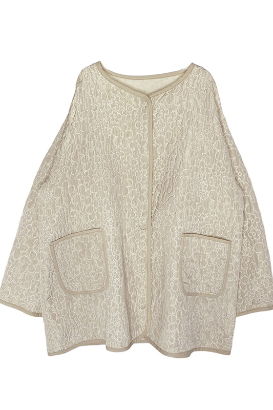 flower quilting coat