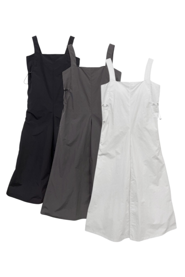【HONEY MI HONEY】taffeta ribbon jump suit