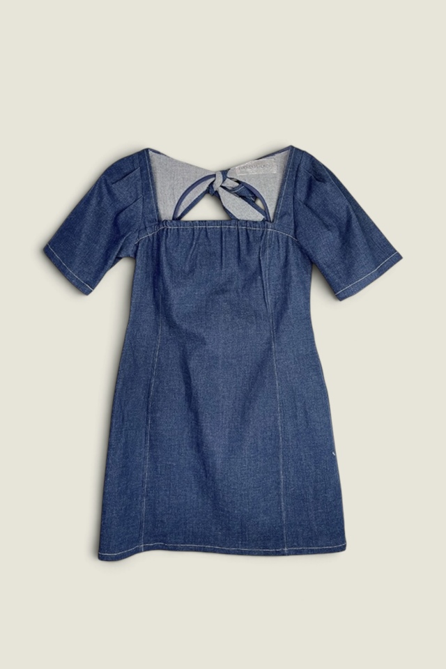 【HONEY MI HONEY】denim mini one-piece