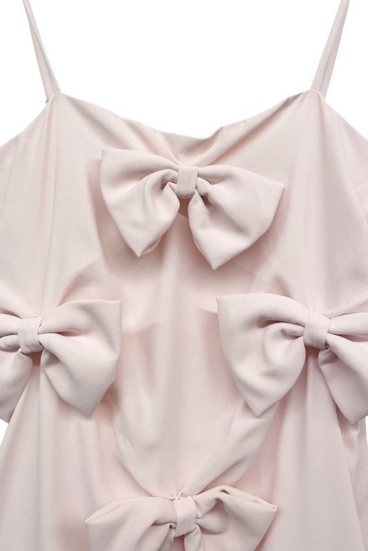 ワンピース HONEY MI HONEY big ribbon one-piece big ribbon camisole one-piece