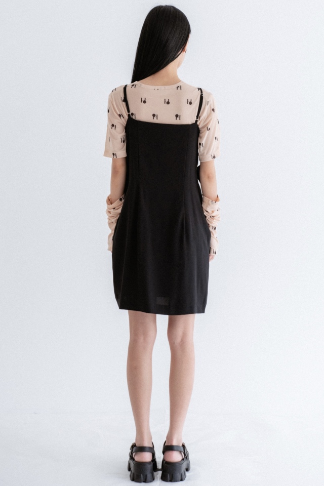 big ribbon camisole one-piece