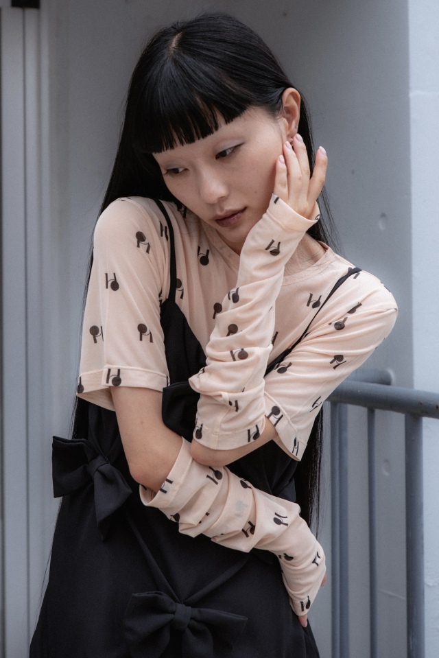 big ribbon camisole one-piece ハニーミーハニー big ribbon camisole one-piece