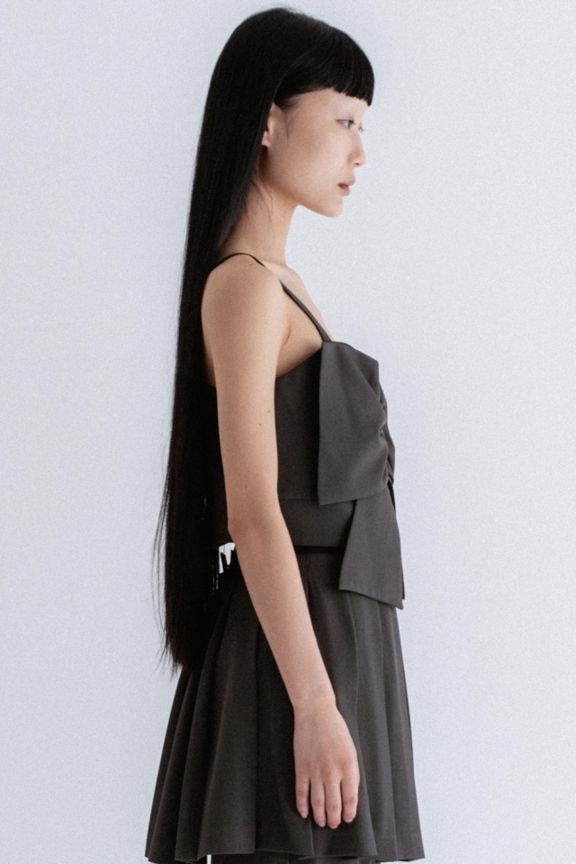 cotton frill ribbon camisole