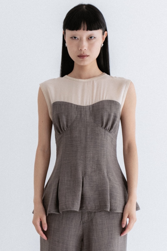 【HONEY MI HONEY】flannel corset tops