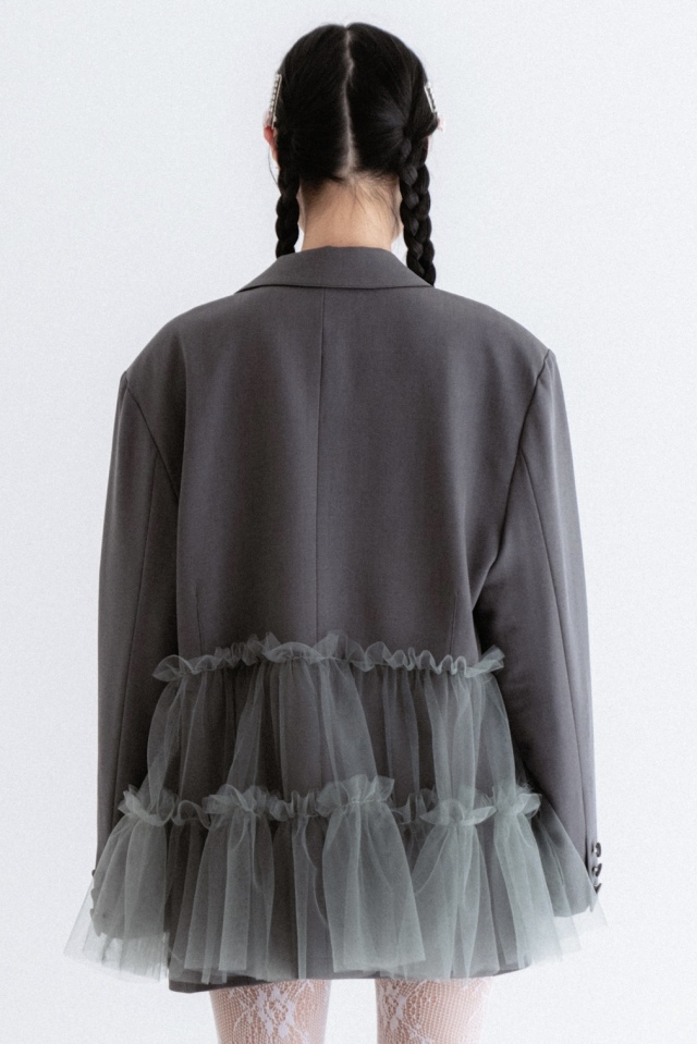 HONEY MI HONEY HONEYらしいチュールデザインのオーバー