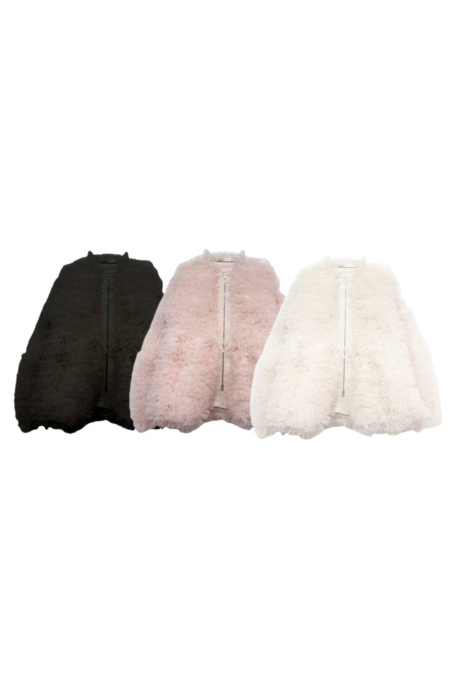 volume tulle blouson