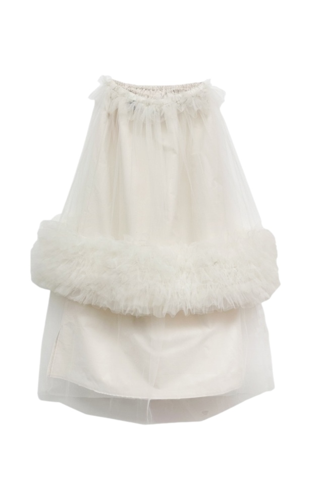 スカート HONEY MI HONEY tulle tiered mini skirt tulle tiered mini skirt ¥19,800 インナーが取り外せるチュール