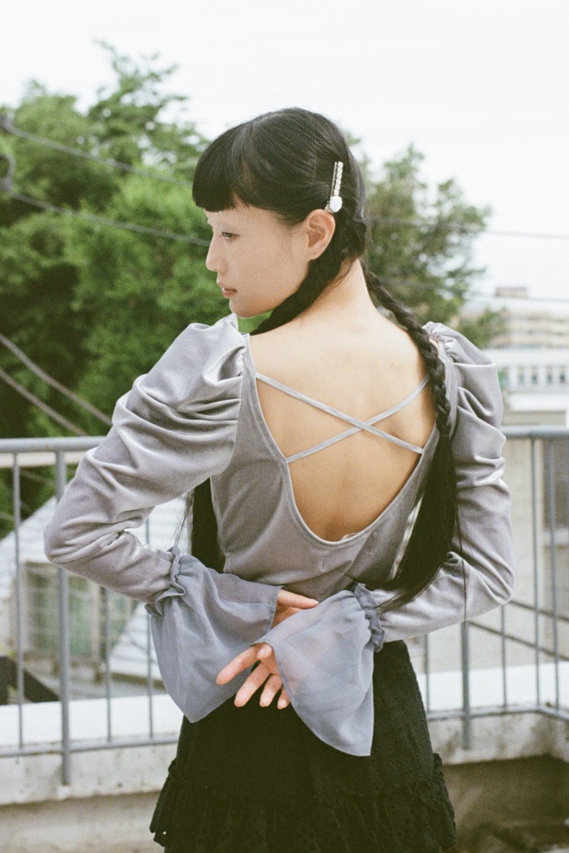 【HONEY MI HONEY】velour frill body suit velour frill body suit