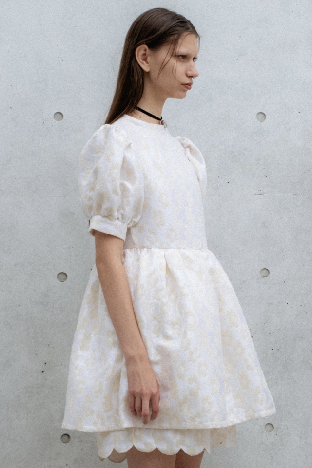 Honey mi Honey - ハニーミーハニー jacquard puff sleeve tunic ハニーミーハニー jacquard puff sleeve tunic（HONEY MI HONEY