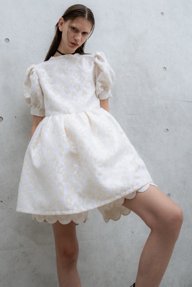 HONEY MI HONEY ジャガードチュニックワンピース ラベンダー