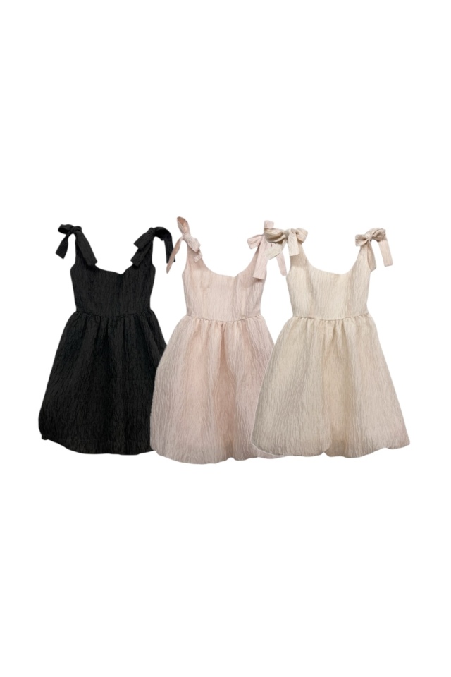 ワンピース organdie balloon ribbon one-piece organdie balloon ribbon one-piece