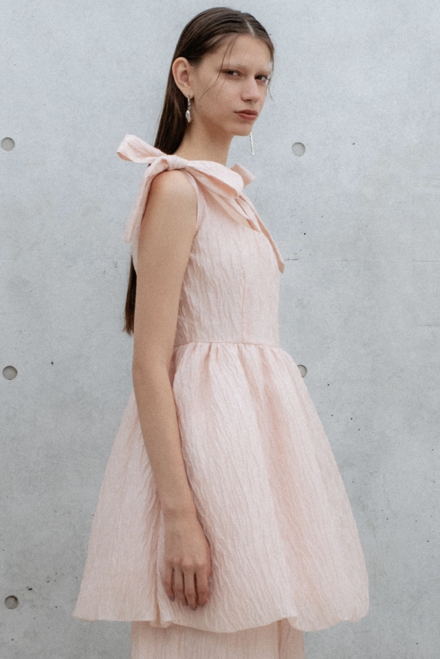 organdie balloon ribbon one-piece