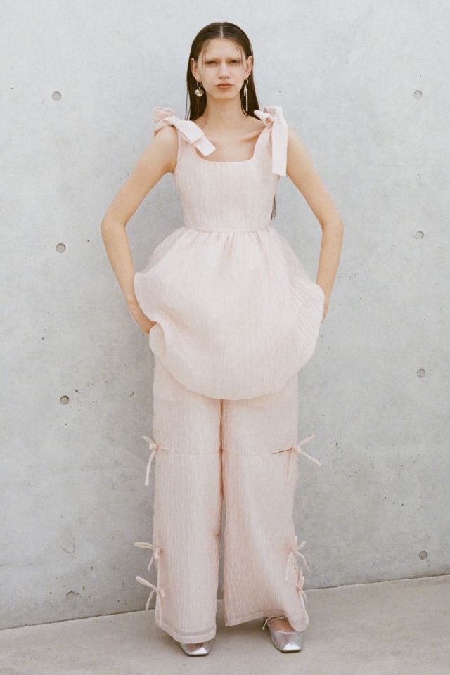 organdie ribbon wide pants