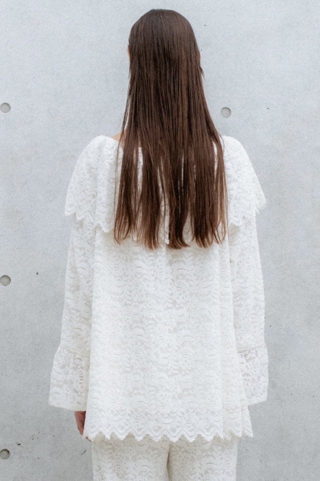 【HONEY MI HONEY】brush lace scallop tunic brush lace scallop tunic