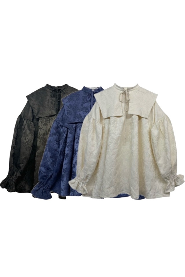 jacquard sailor blouse tunic