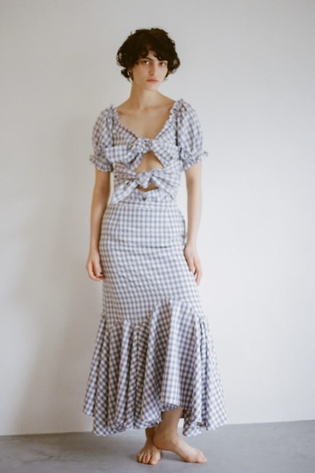 トップス HONEY MI HONEY ribbon puff sleeve blouse ribbon puff sleeve blouse