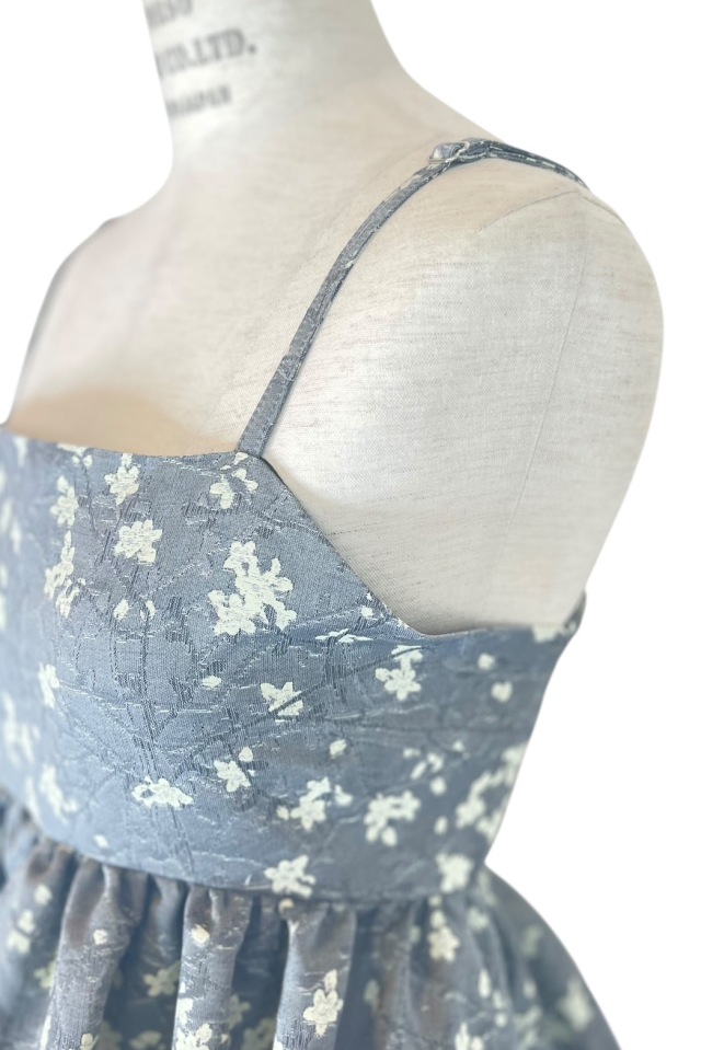 ハニーミーハニー taffeta balloon camisole tunic balloon jacquard camisole mini one-piece