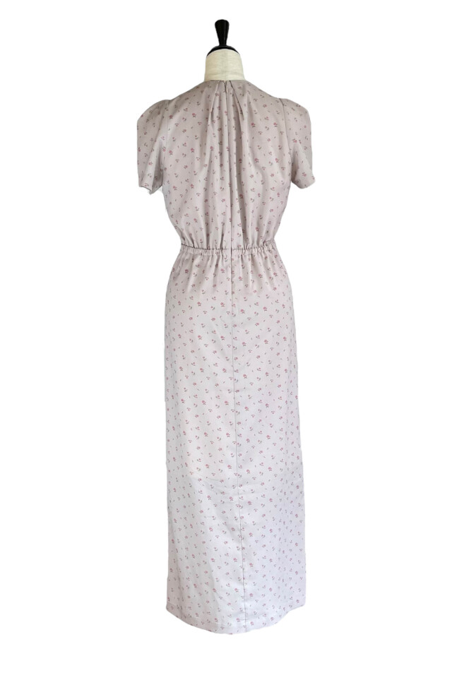 floral chiffon puff one-piece