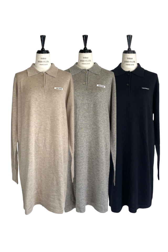 logo polo knit mini one-piece