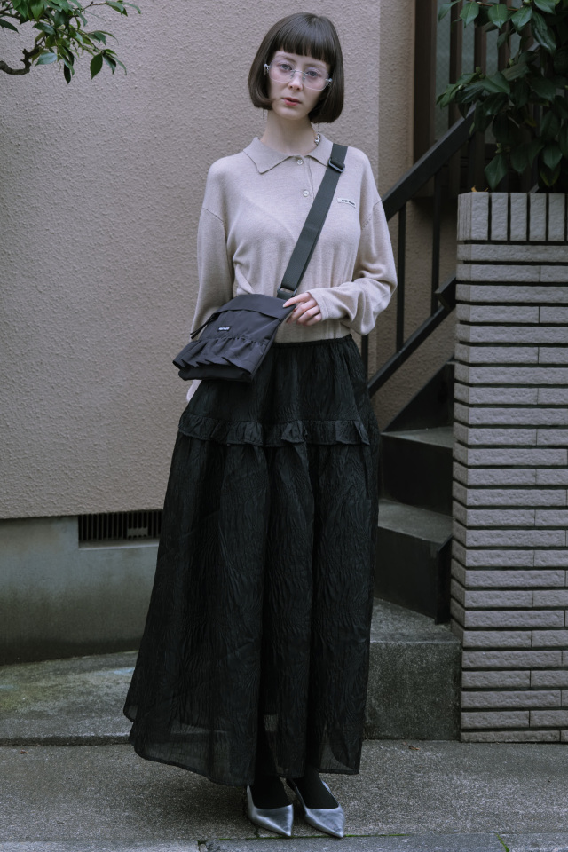 HONEY MI HONEY｜ロゴポロニットミニワンピース｜大人のほんのり