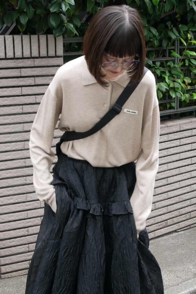 HONEY MI HONEY｜ロゴポロニットミニワンピース｜大人のほんのり