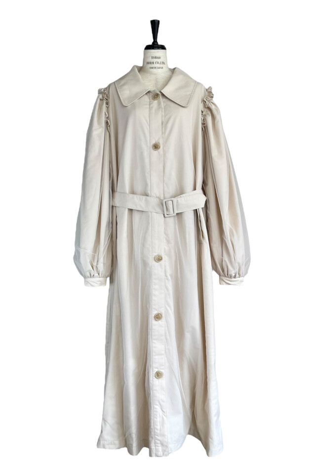 【美品】Honey mi Honey ハニーミーハニー ドレストレンチコート tulle layered trench coat