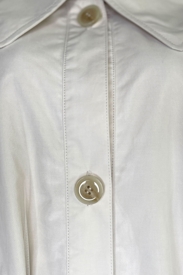 【美品】HONEY MI HONEY セーラー襟チュールトレンチコート HONEY MI HONEY sailor tulle trench coat （beige） -靴