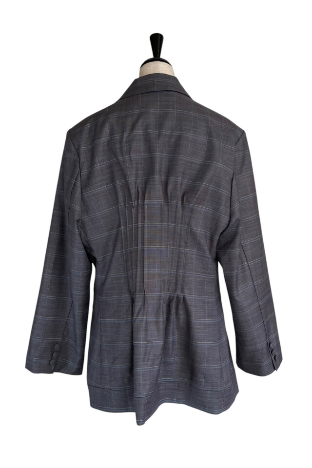 check waist shape jacket