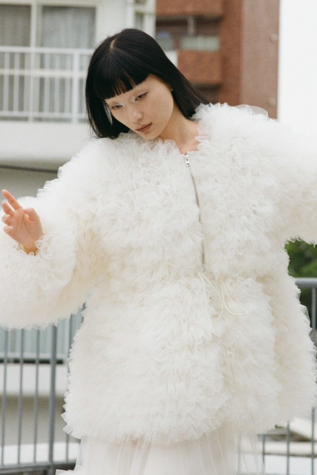 ジャケット・アウター OPEN SESAME CLUB tulle fur blouson フェイクファームートンブルゾン | natural couture(ナチュラル