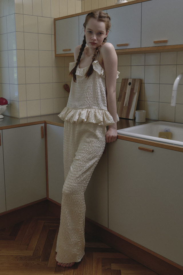 dreamy satin wide pants