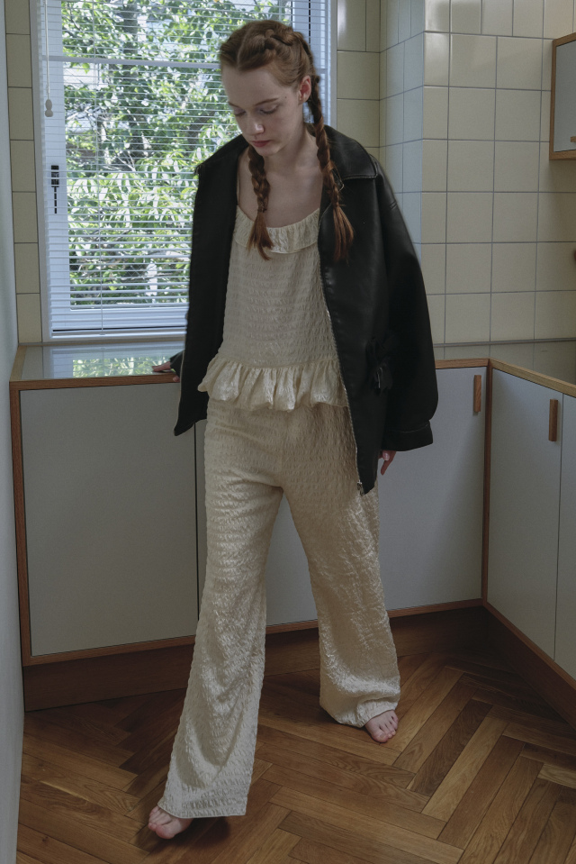 dreamy satin wide pants