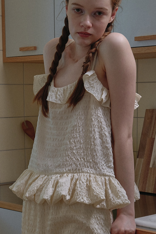 【HONEY MI HONEY】dreamy balloon frill camisole