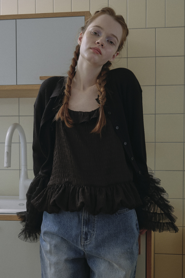 dreamy balloon frill camisole