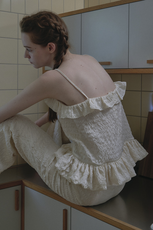 トップス HONEY MI HONEY tulle frill camisole HONEY MI キャミソール tulle tiered tunic camisole : ZOZOTOWN