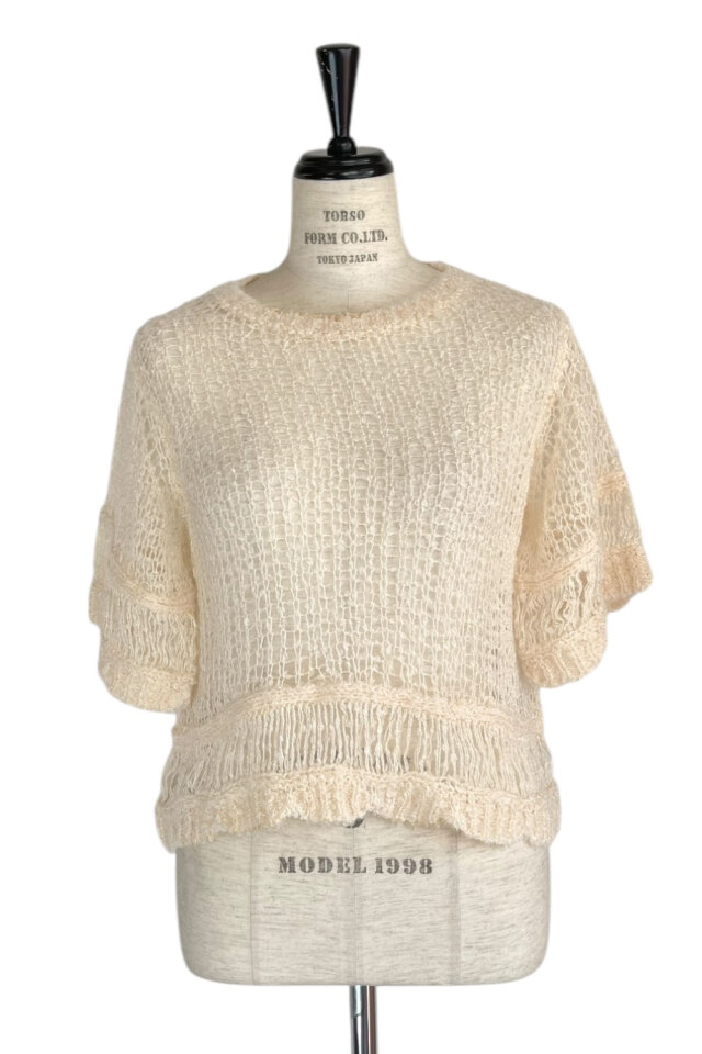 HONEY MI HONEY｜プードルクロシェニットトップス｜さりげない甘さを