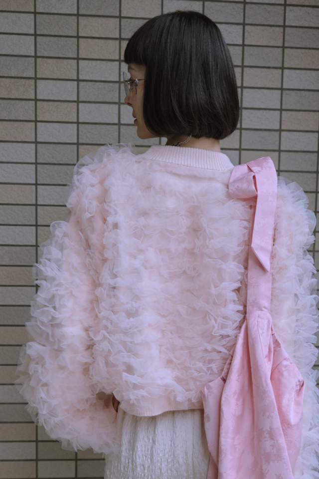 honey mi honey volume tulle knit tops 2点 HONEY MI HONEY】volume tulle knit tops