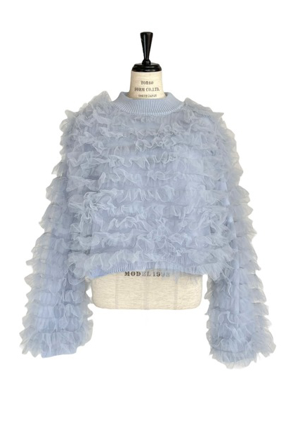 honey mi honey volume tulle knit tops 2点 HONEY MI HONEY】volume tulle knit tops