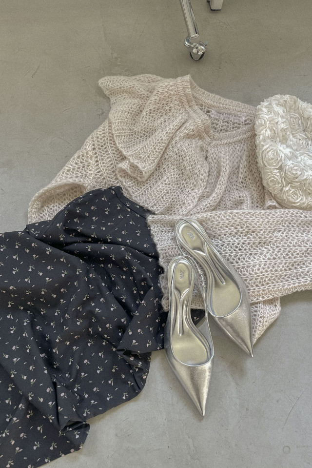 honeymihoney ♡ frill collar crochet knit frill collar crochet knit