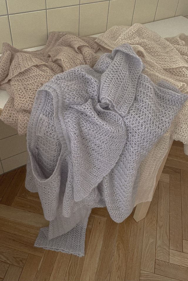 honeymihoney ♡ frill collar crochet knit frill collar crochet knit