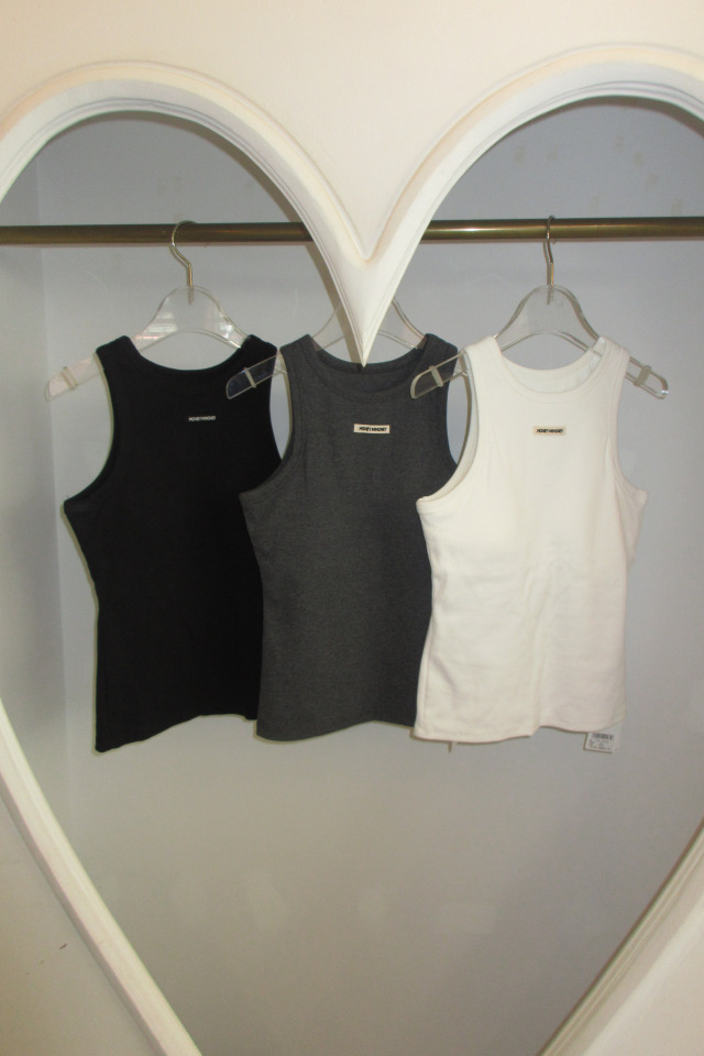 【HONEY MI HONEY】logo name in cup tank top