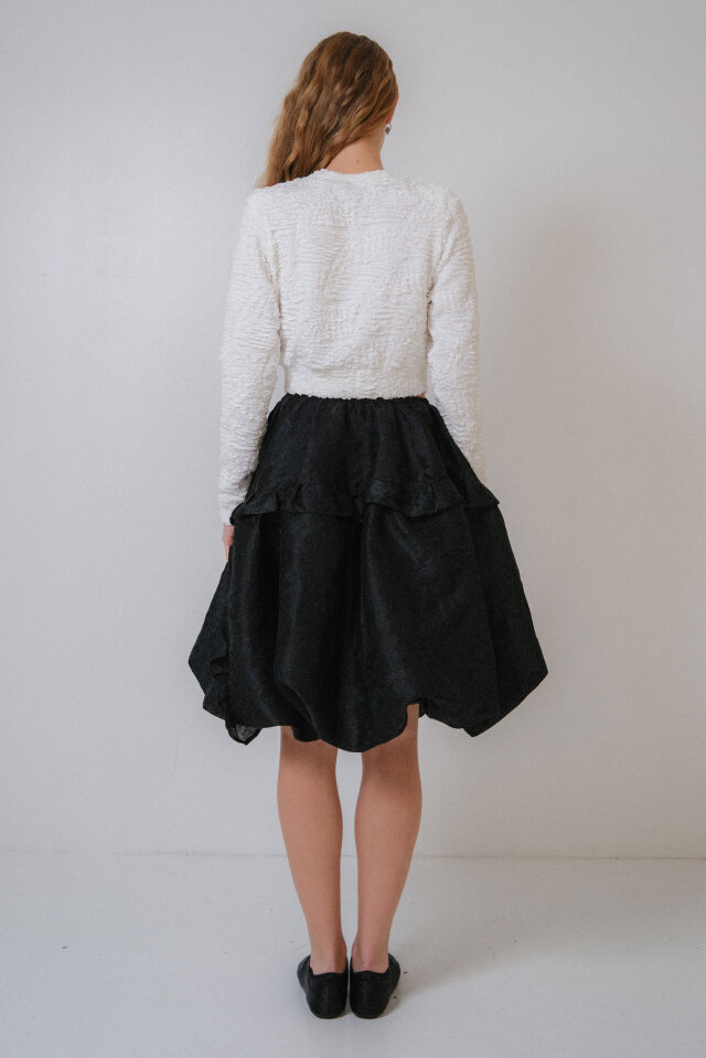 スカート 2way balloon one-piece & skirt HONEY MI HONEY｜2WAYバルーンワンピース＆スカート｜華奢見えと