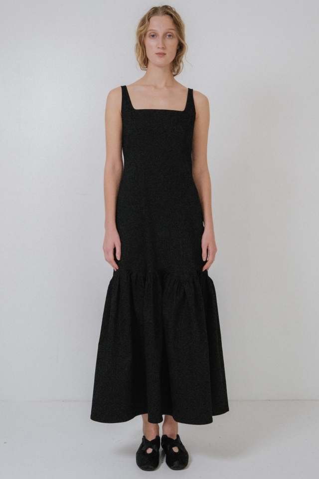 【HONEY MI HONEY】stretch denim one-piece