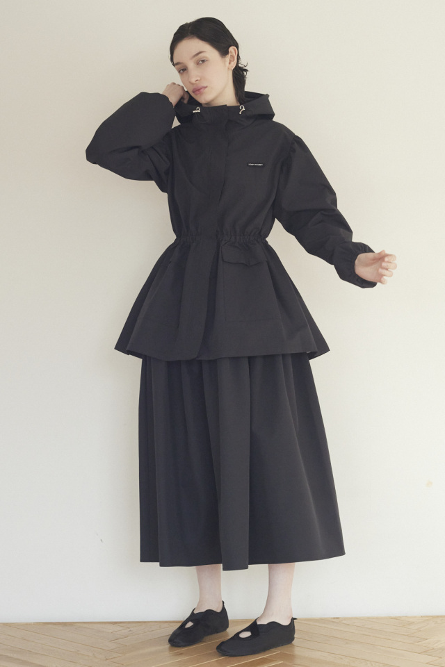 rain peplum blouson