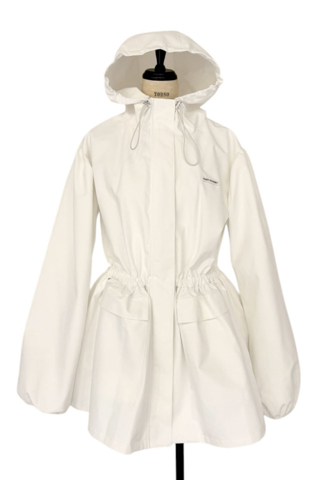 rain peplum blouson