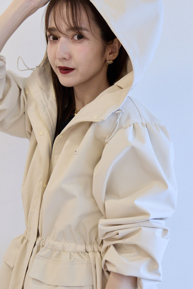 rain peplum blouson