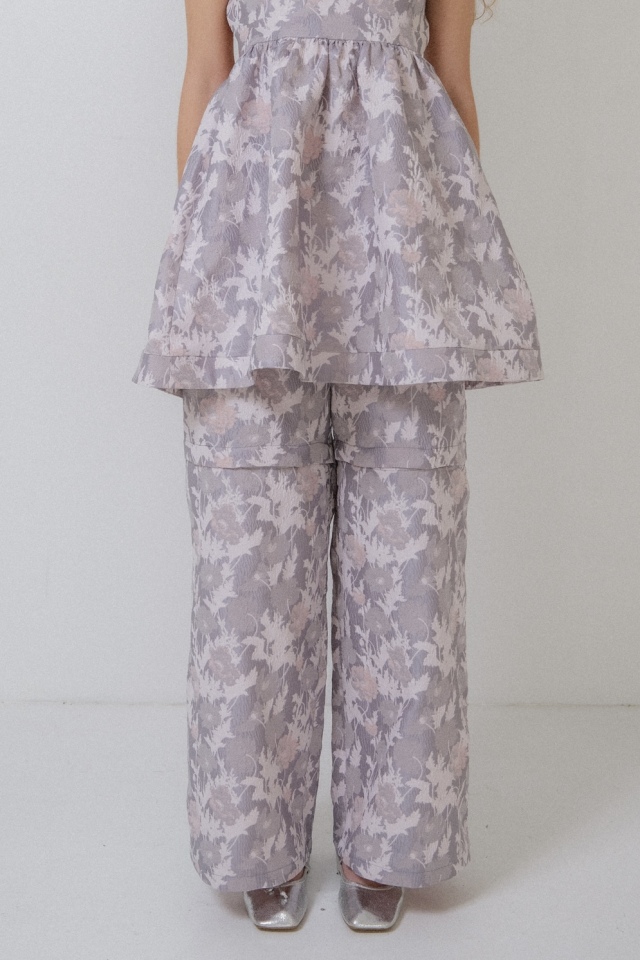 HONEY MI HONEY｜フラワージャガードワイドパンツ｜3wayで楽しめる  