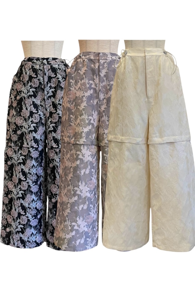 その他 Honey HONEY MI HONEY｜フラワージャガードワイドパンツ｜3wayで